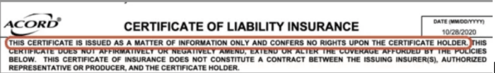 Certificate holder benefits