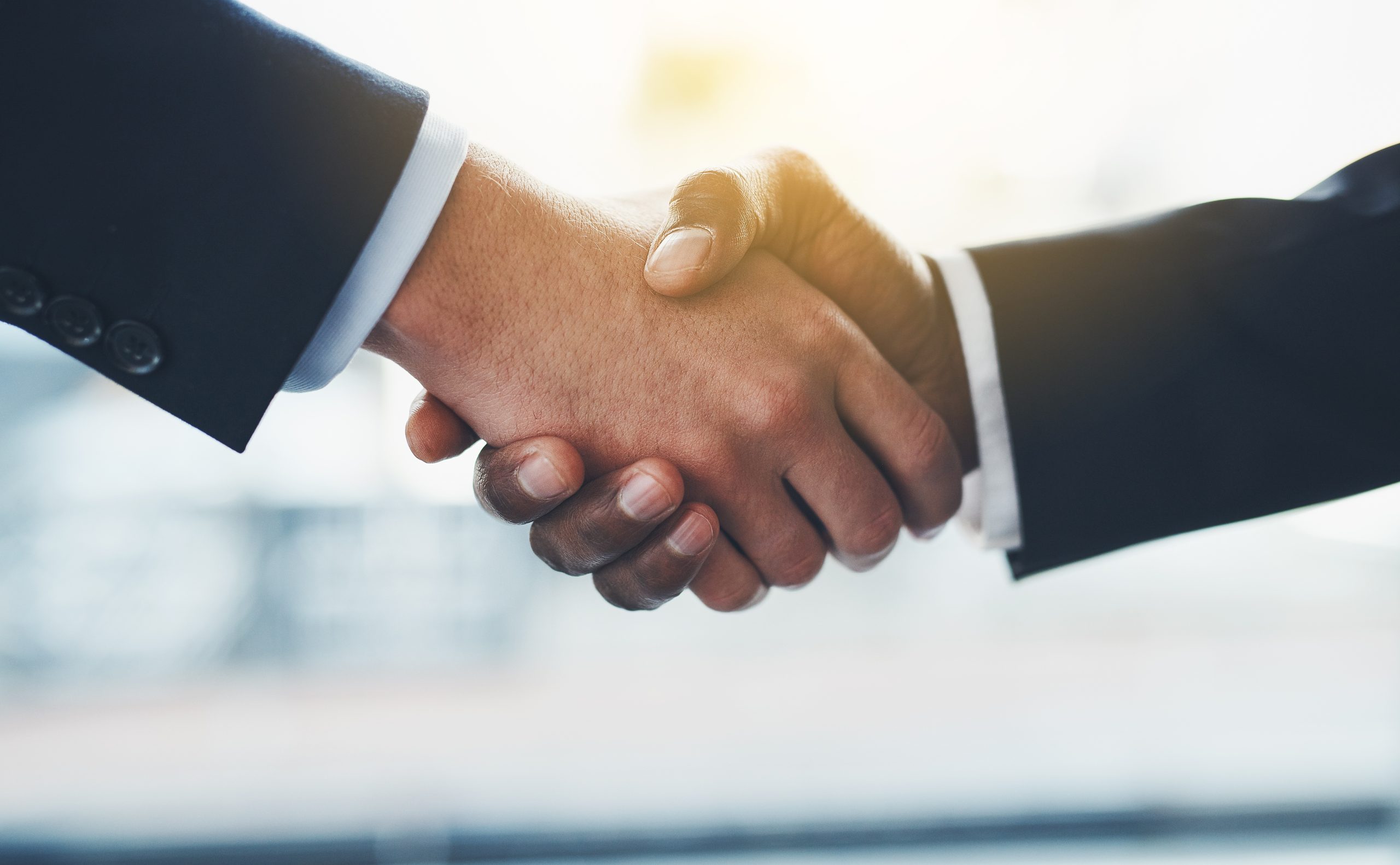 Handshake,,Deal,And,Business,People,In,Office,With,Partnership,For