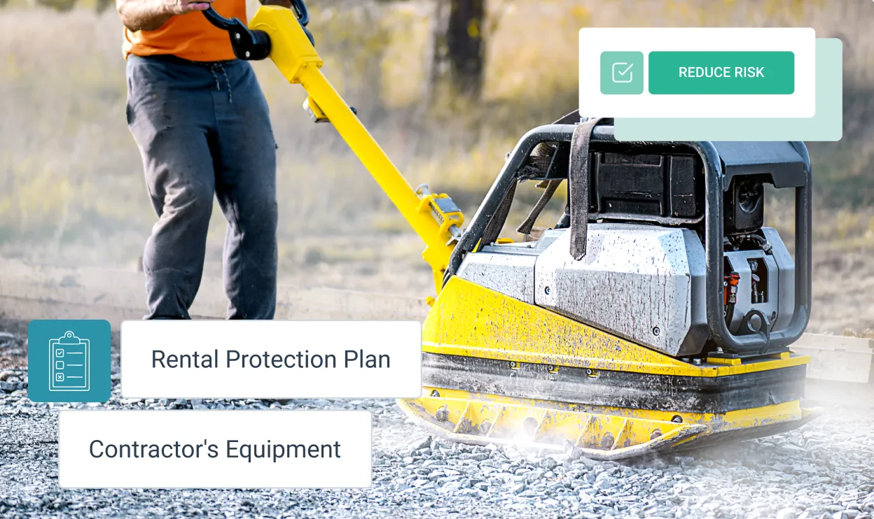 Rental Protection Plan Contractors Equipment