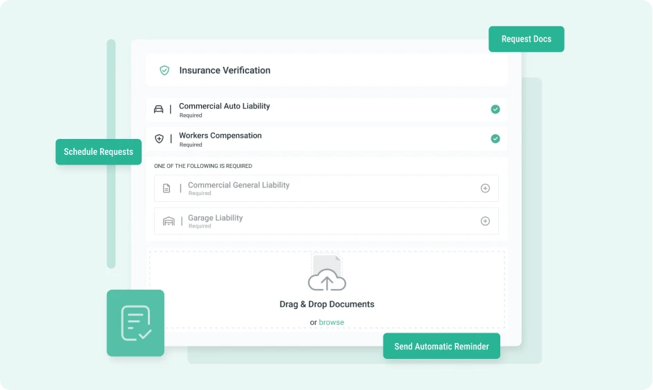 COI and Contract Collection Interface