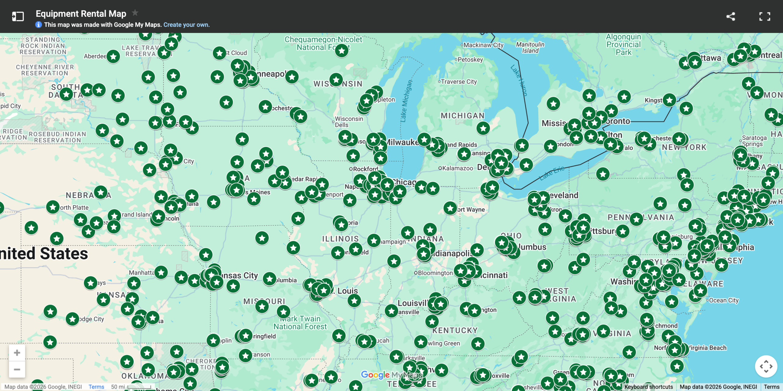 Evident network coverage around Assumption, Illinois — Sloan Implement's market